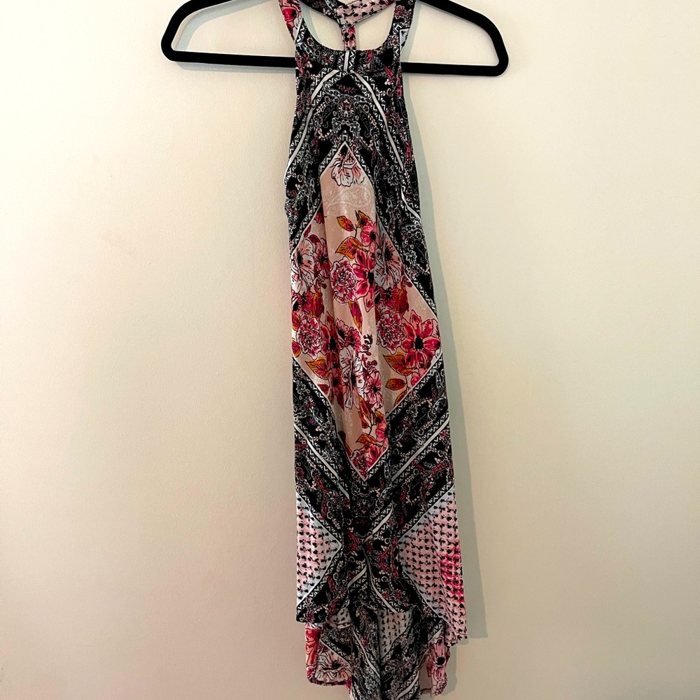 Bandanna style, high low dress